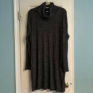 Gap Cowl Neck Gray Sweater Dress
